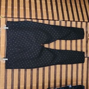 Gold stud philosophy stretch leggings